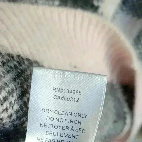 For Love and lemons knitz plaid angora blend fuzzy pullover sweater sz small - Picture 9 of 12